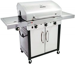 Char-broil 463371716 Patio Gas Grill With Side Burner, Stainless