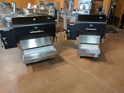 BBQ Island Green Mountain Grills Daniel Boone Smoker on Competition Cart