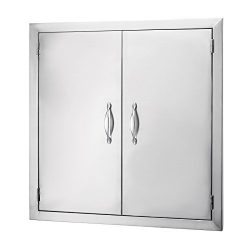 Happybuy BBQ Access Door Double Wall Construction 24W x 24H In. BBQ Island/Outdoor Kitchen Acces ...