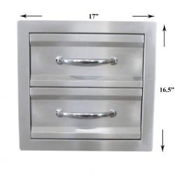 SUNSTONE C-DD14 17-Inch Premium Double Access Drawer