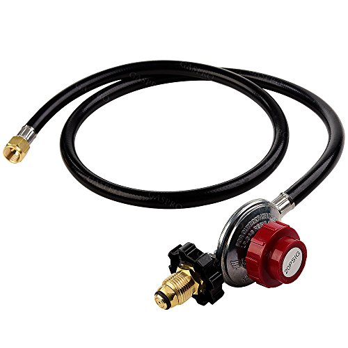 GASPRO 4FT POL High Pressure 0-20PSI Adjustable Propane Regulator Hose ...