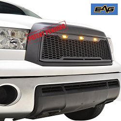 EAG Replacement Tundra ABS Grille – Charcoal Gray – With Amber LED Lights for 10-13  ...