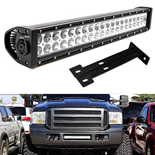 iJDMTOY Lower Grille 20-Inch LED Light Bar Kit For 1999-2007 Ford F250 ...